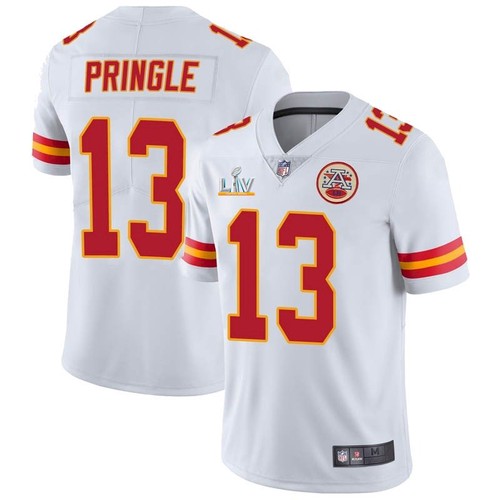 Men's Kansas City Chiefs #13 Byron Pringle White 2021 Super Bowl LV Limited Stitched NFL Jersey